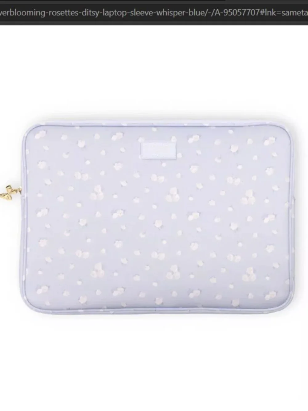 LoveShackFancy x Target - Yoobi Everblooming Rosettes Ditsy Laptop Sleeve Blue